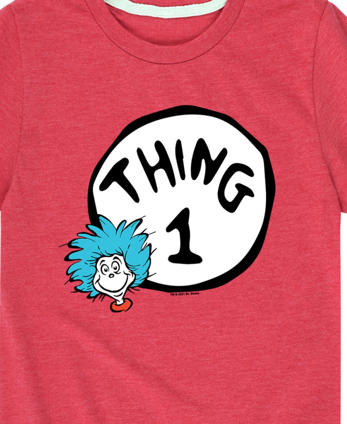 Shop Hybrid Big Boys Thing 1 Graphic T-shirt In Red