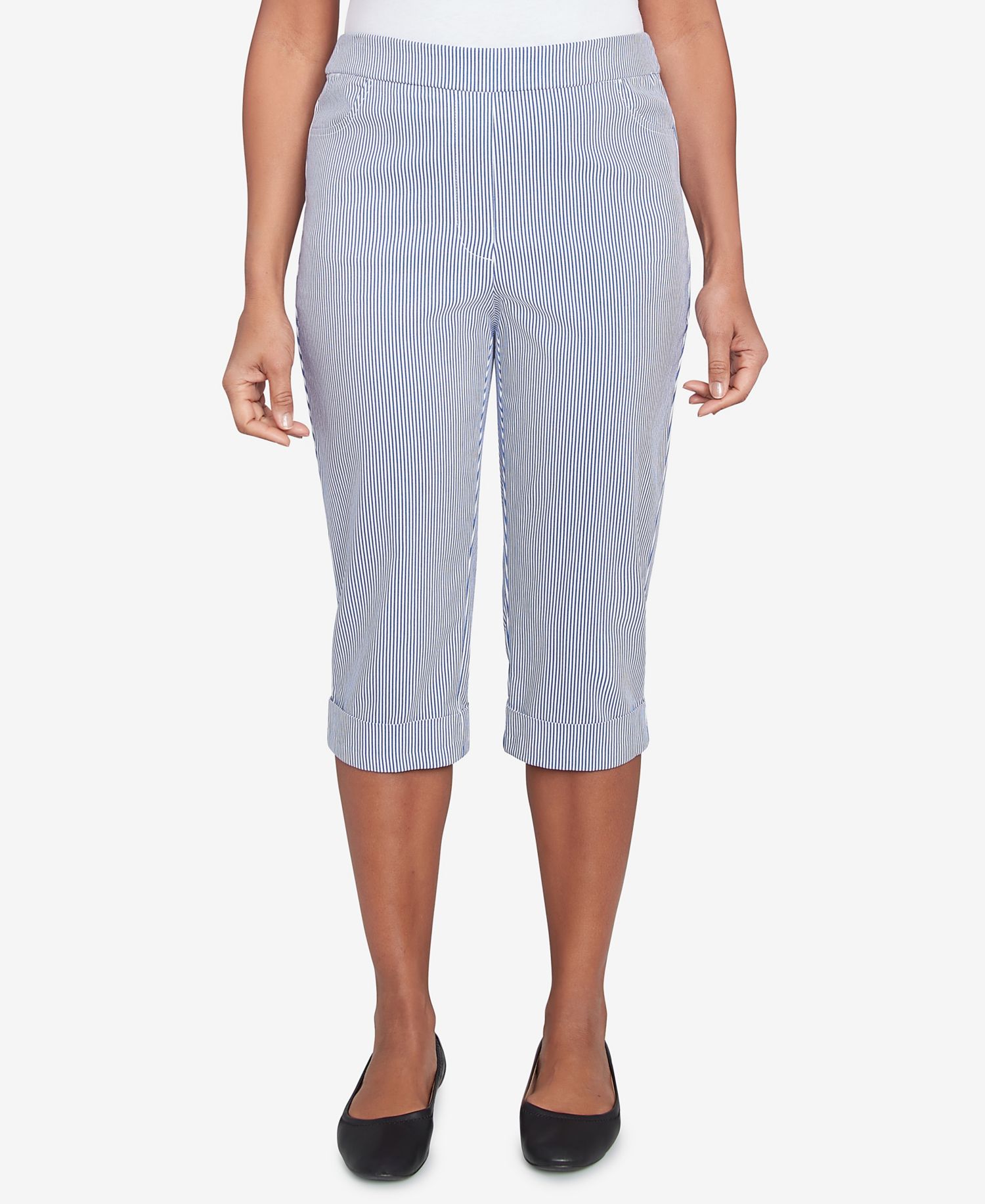 Women's Land of The Free Striped Cuffed Clamdigger Pants
