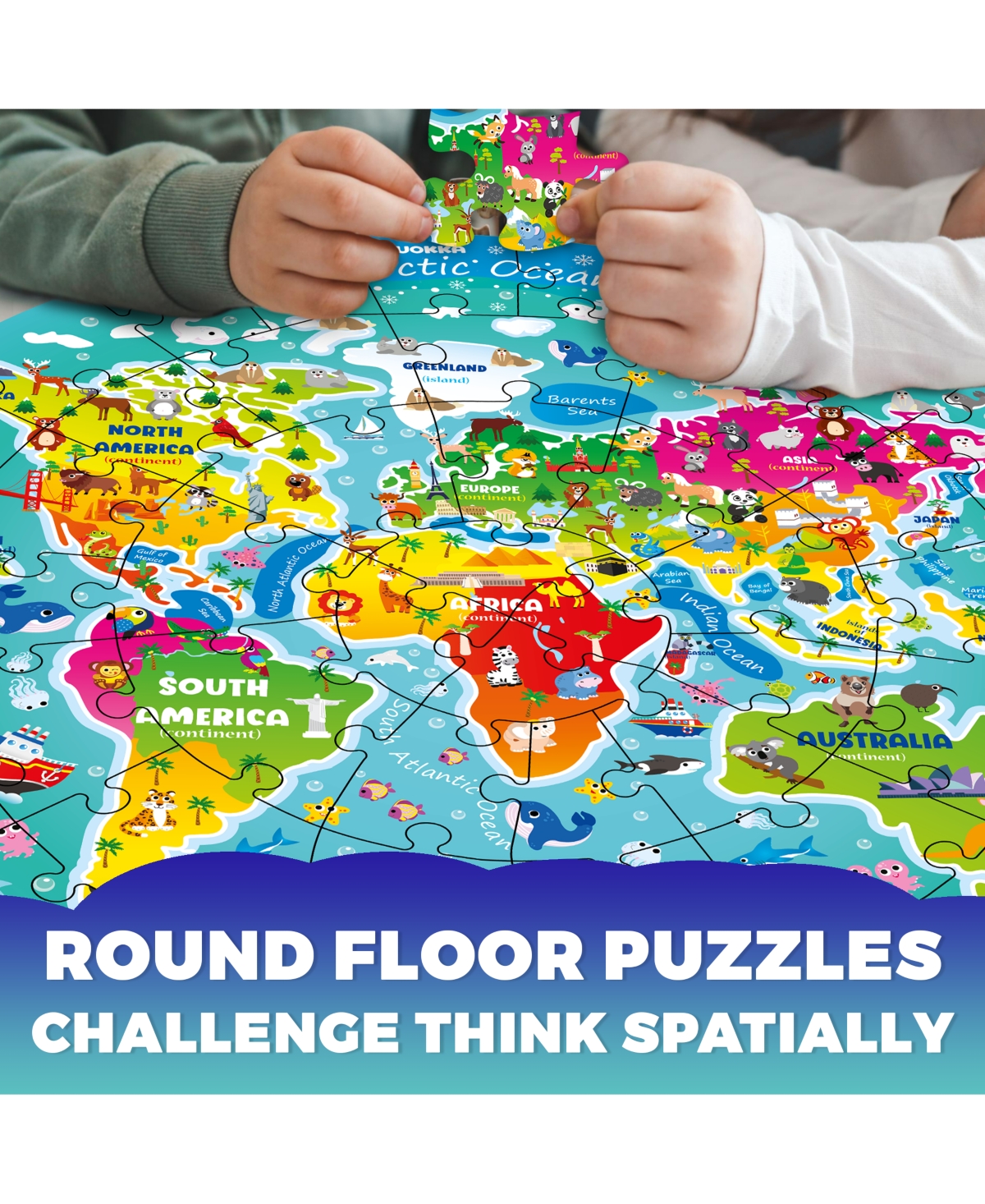 Quokka Floor Puzzles for Kids - Large Giant Educational Toddler Puzzles Ages 2-4