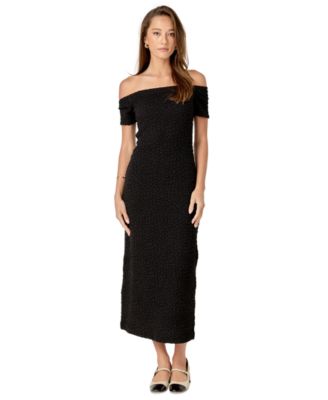 English Factory - Women's Textured Off-The-Shoulder Sheath Dress