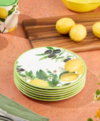 Limone Melamine 6-Pc. Salad Plates, Service For 6