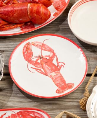 Beach House Lobster Melamine 6-Pc. Dinner Plates, Service For 6