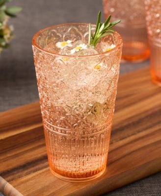 Victoria Acrylic Ice Tea Glasses, Set of 6