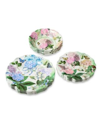 Garden Path Melamine 12-Pc. Dinnerware Set, Service For 4