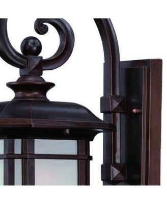 Frosted Linen Glass Lantern Wall Light for Entryway Hallway or Patio