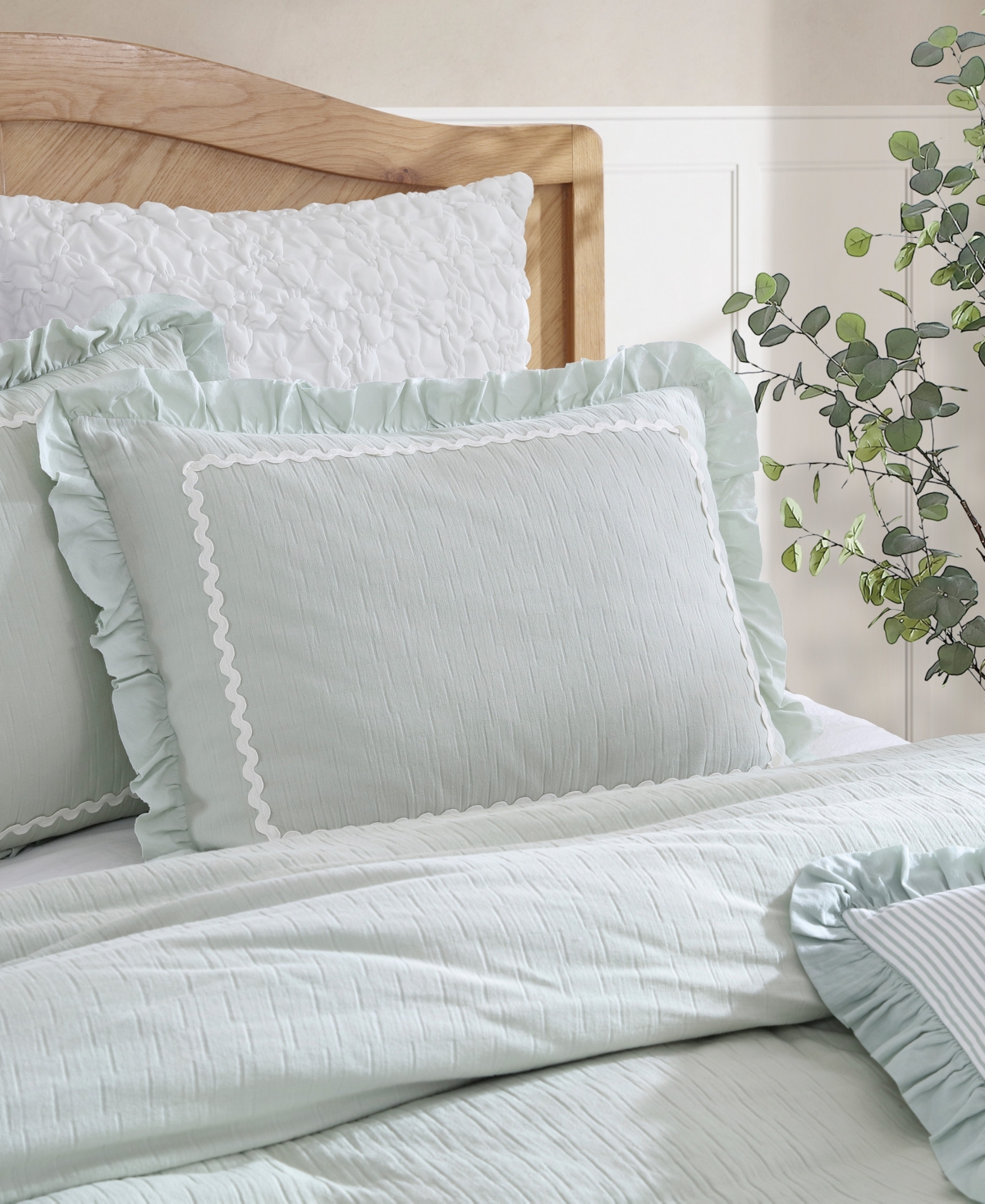 Chf Rene Ruffle 3-pc. Comforter Set, King In Green