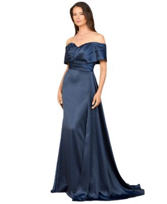 Women's Off Shoulder Satin Dress