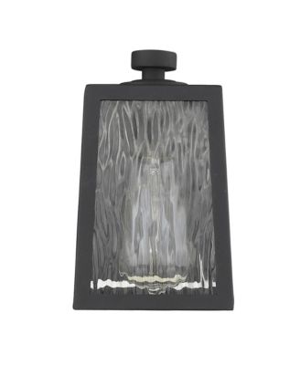 Classic Glass Panel Outdoor Wall Sconce for Patio and Garage