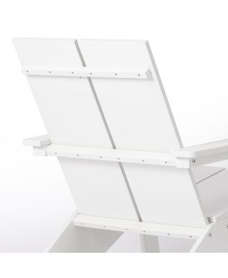 Outdoor HDPE Modern Adirondack Chair with Cup Holder (Set of 4)