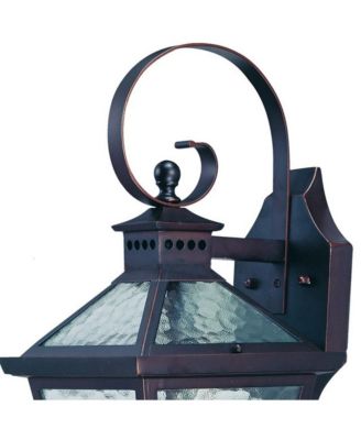 Hammered Glass Wall Light Fixture for Bathroom and Hallway Lighting