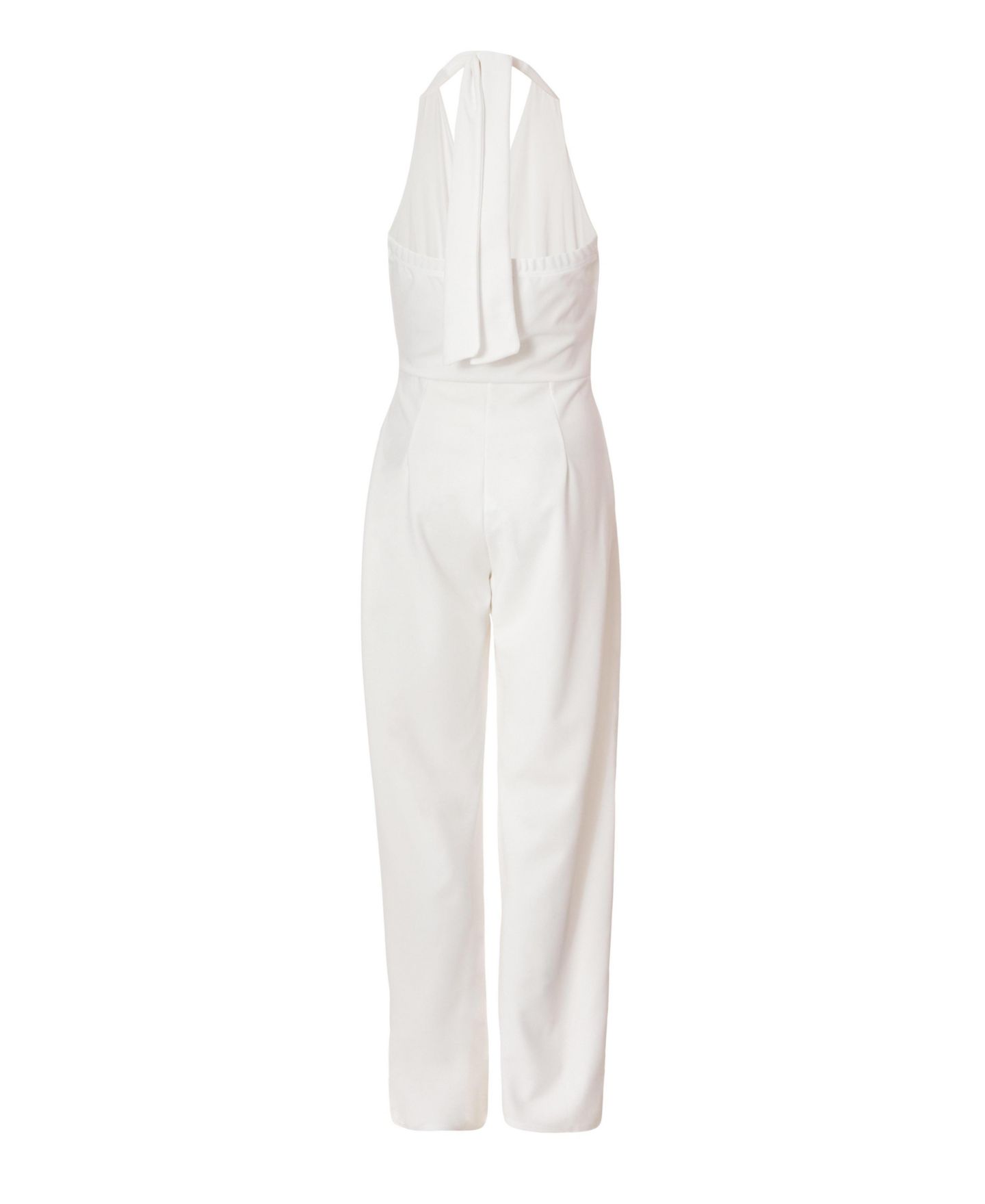 Женский комбинезон QUIZ Scuba Crepe Halter Jumpsuit, цвет: Белый — фото 5
