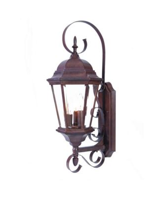 Three Light Swing Arm Lantern Wall Light