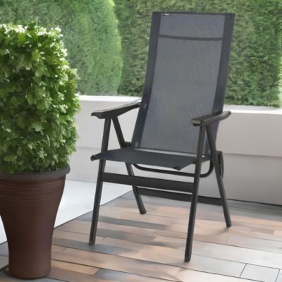 Patio Steel Arm Chair – Modern Outdoor Seating for Any Space