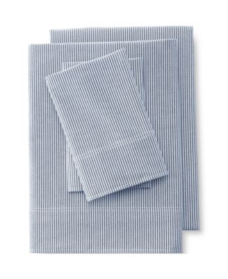 Cotton Oxford Stripe Bed Sheet Set