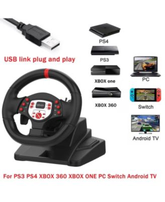 Game Controller Steering Wheel Accelerator pedal Ergonomic Design Comfortable Grip For PC PS3 PS4 Switch Android