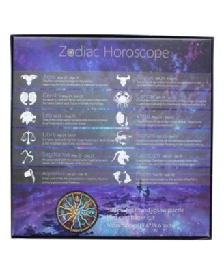 Zodiac Horoscope 500 Piece Round Jigsaw Puzzle