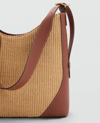 Women's Contrast Canvas Shoulder Bag