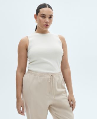 Women's Elastic Waist Flowy Trouser Pants