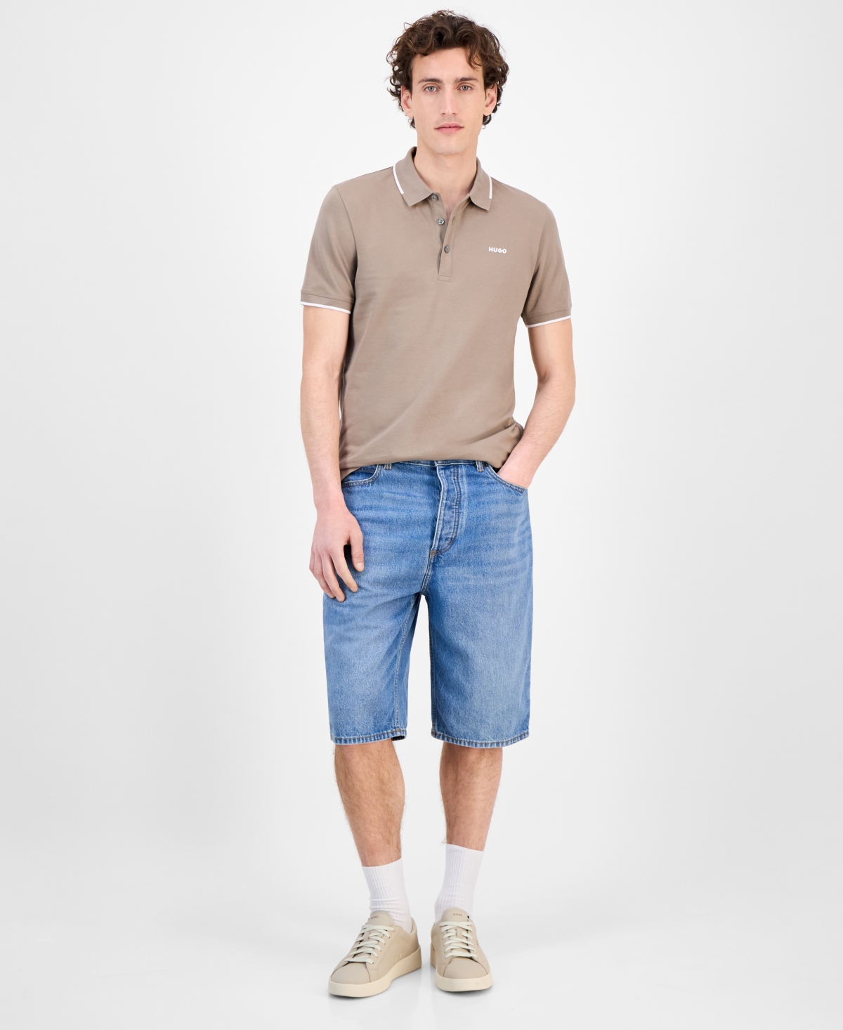 Hugo by Hugo Boss Men's Cotton Skate Shorts - Bright Blue