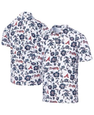 Reyn Spooner - Men'sWhite Atlanta Braves Performance Polo Shirt