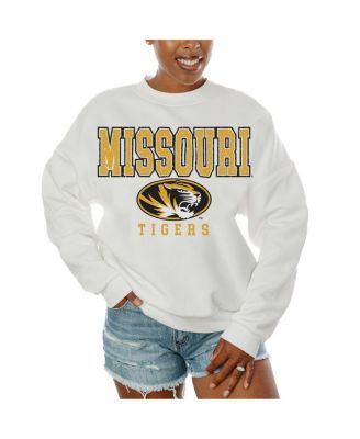 Gameday Couture - Women's White Missouri Tigers Freestyle Fleece Pullover Sweatshirt
