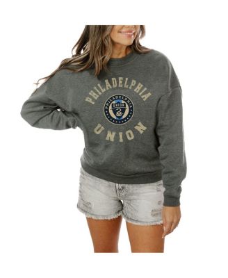 Gameday Couture - Women's Charcoal Philadelphia Union Fleece Pullover Sweatshirt