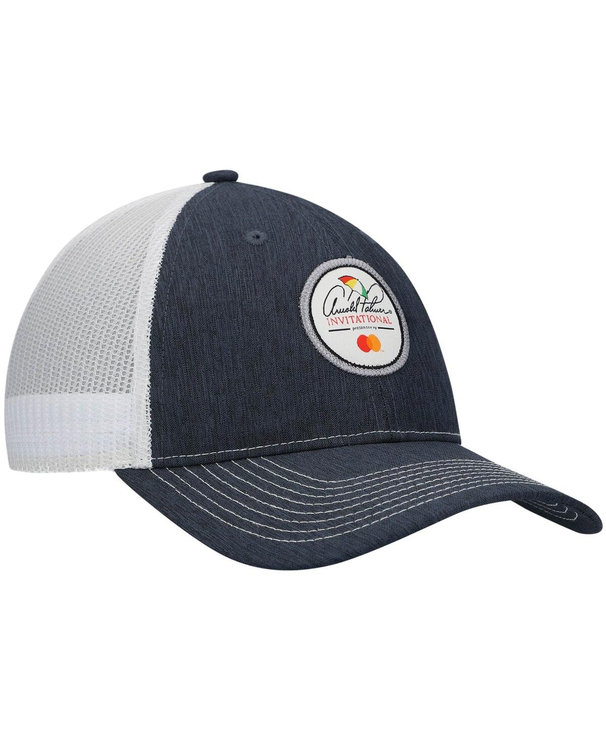 Ahead Men's Navy/white Arnold Palmer Invitational Logo Mesh Snapback Hat In Navy,white
