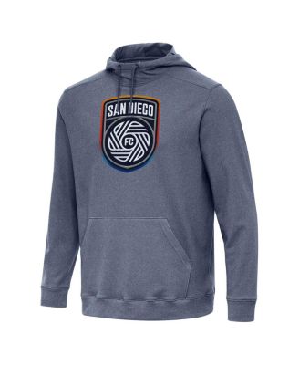 Antigua - Men's Heather Navy San Diego FC Cloud Pullover Hoodie