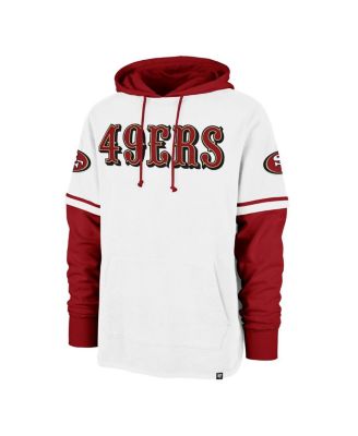 Men's White San Francisco 49ers Trifecta Shortstop Pullover Hoodie