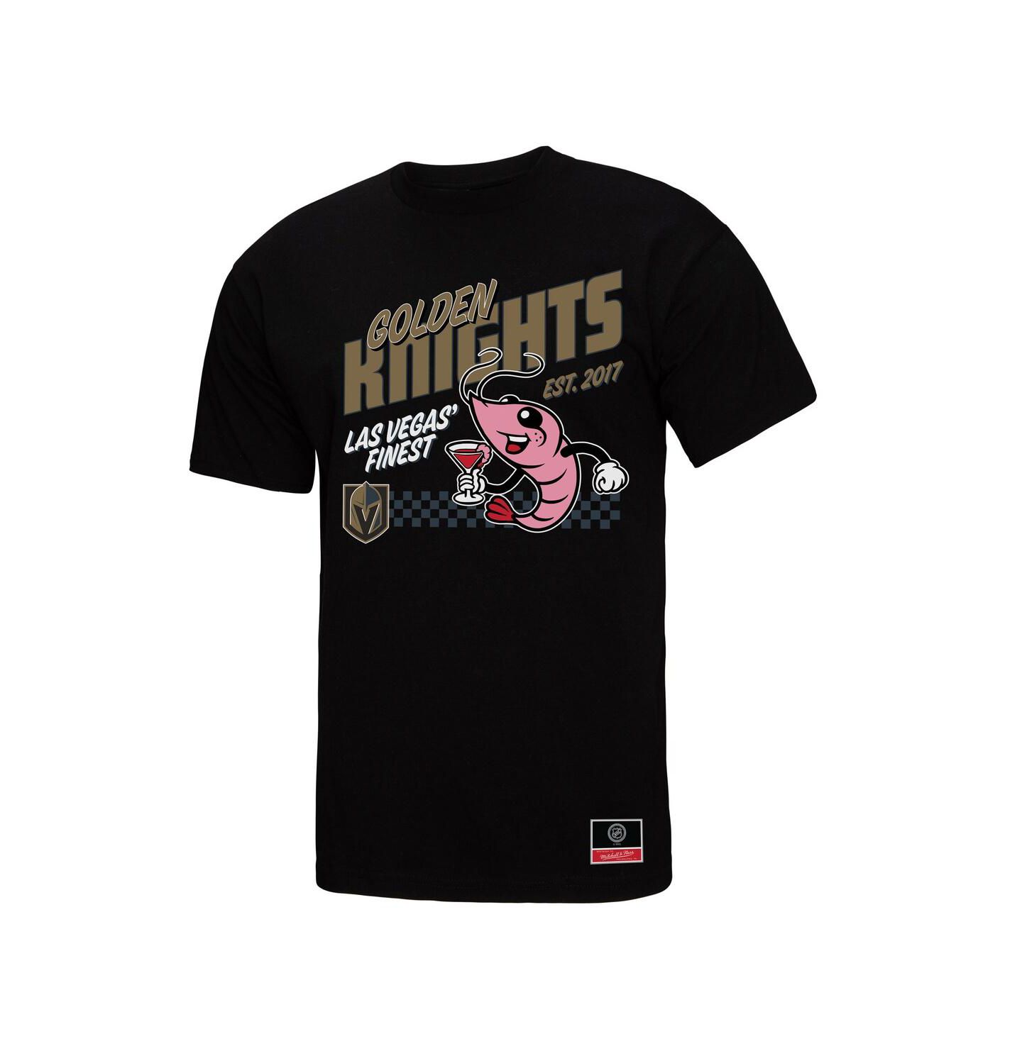 Мужская футболка Mitchell & Ness Black Vegas Golden Knights Local Food — фото 3