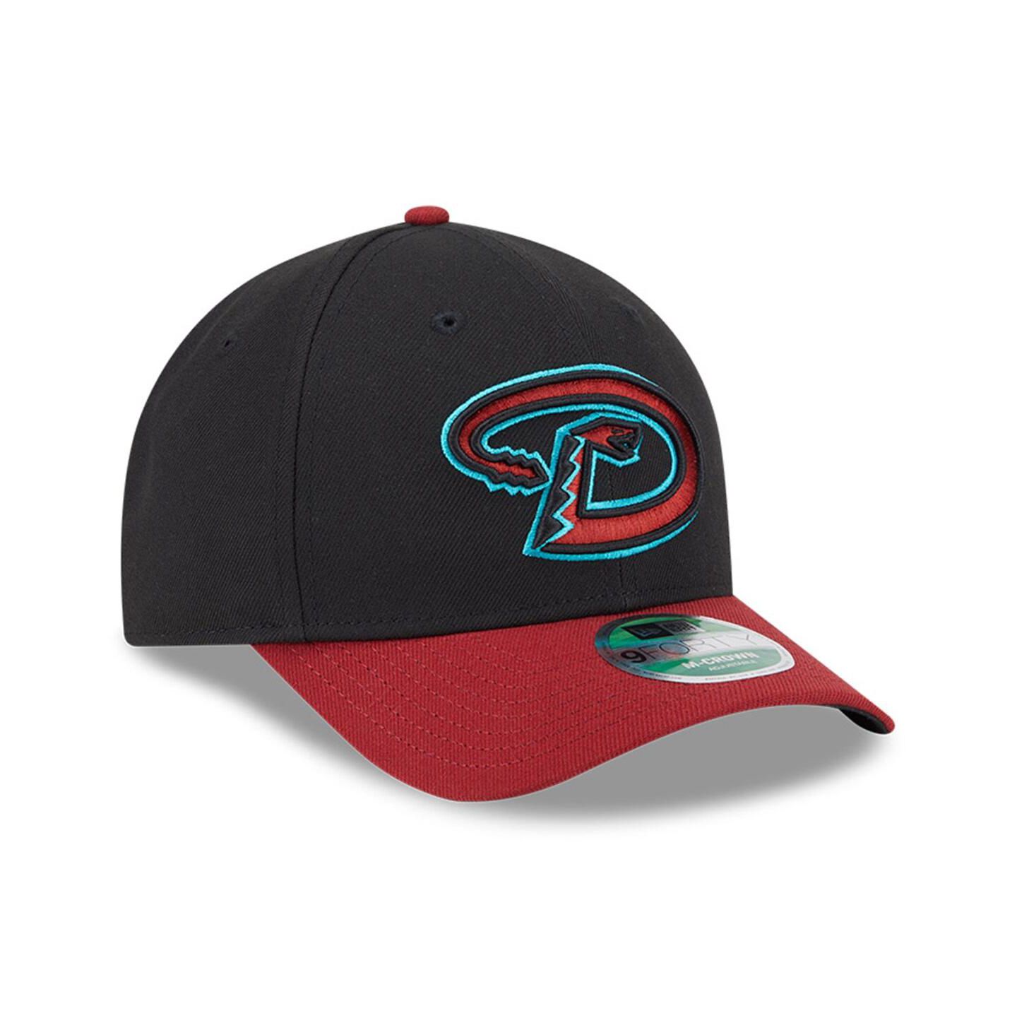 Мужская кепка New Era Black/Red Arizona Diamondbacks Player Replica 9FORTY Adjustable Hat — фото 4