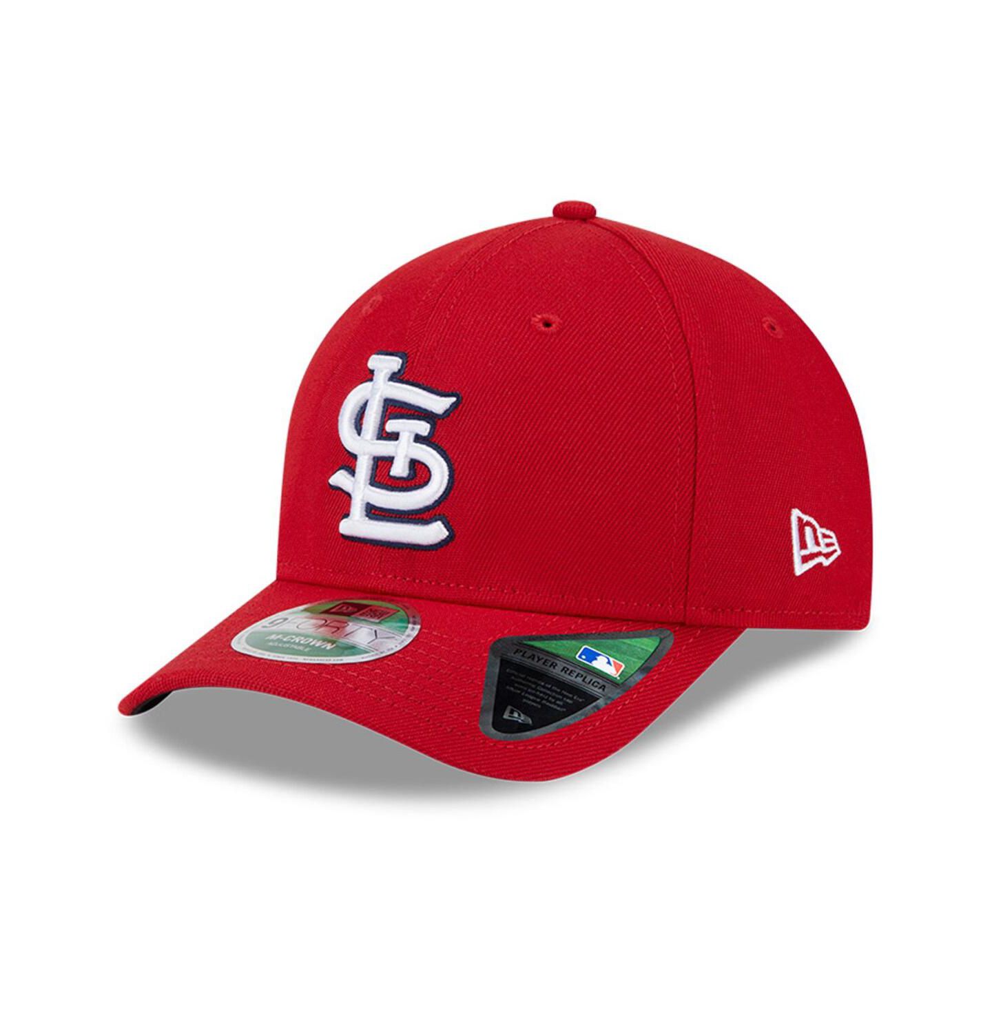Мужская кепка New Era Red St. Louis Cardinals Player Replica 9FORTY Adjustable Hat — фото 1