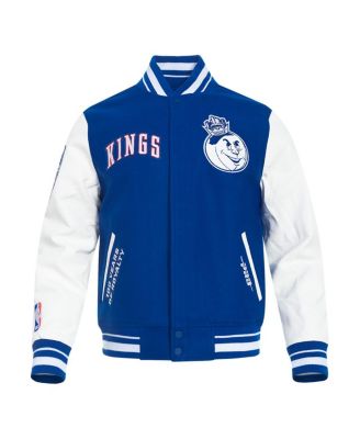 Men's Blue Sacramento Kings 2024/25 City Edition Wool Varsity Full-Zip Jacket