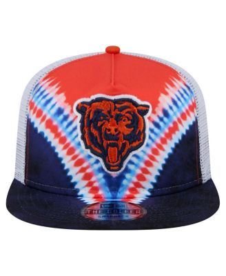 Men's Orange/Navy Chicago Bears Throwback Dye Golfer Snapback Hat