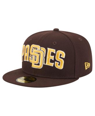 New Era - Men's Brown San Diego Padres Overlap 59FIFTY Fitted Hat