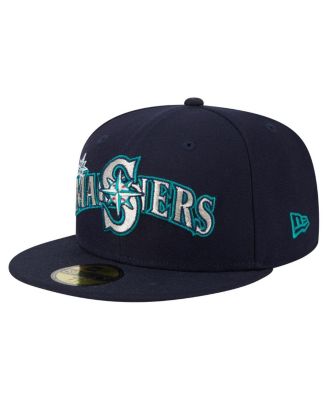 New Era - Men's Navy Seattle Mariners Overlap 59FIFTY Fitted Hat
