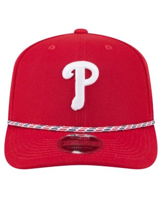 Men's Red Philadelphia Phillies Multi-Rope 9SEVENTY Stretch-Snap Hat