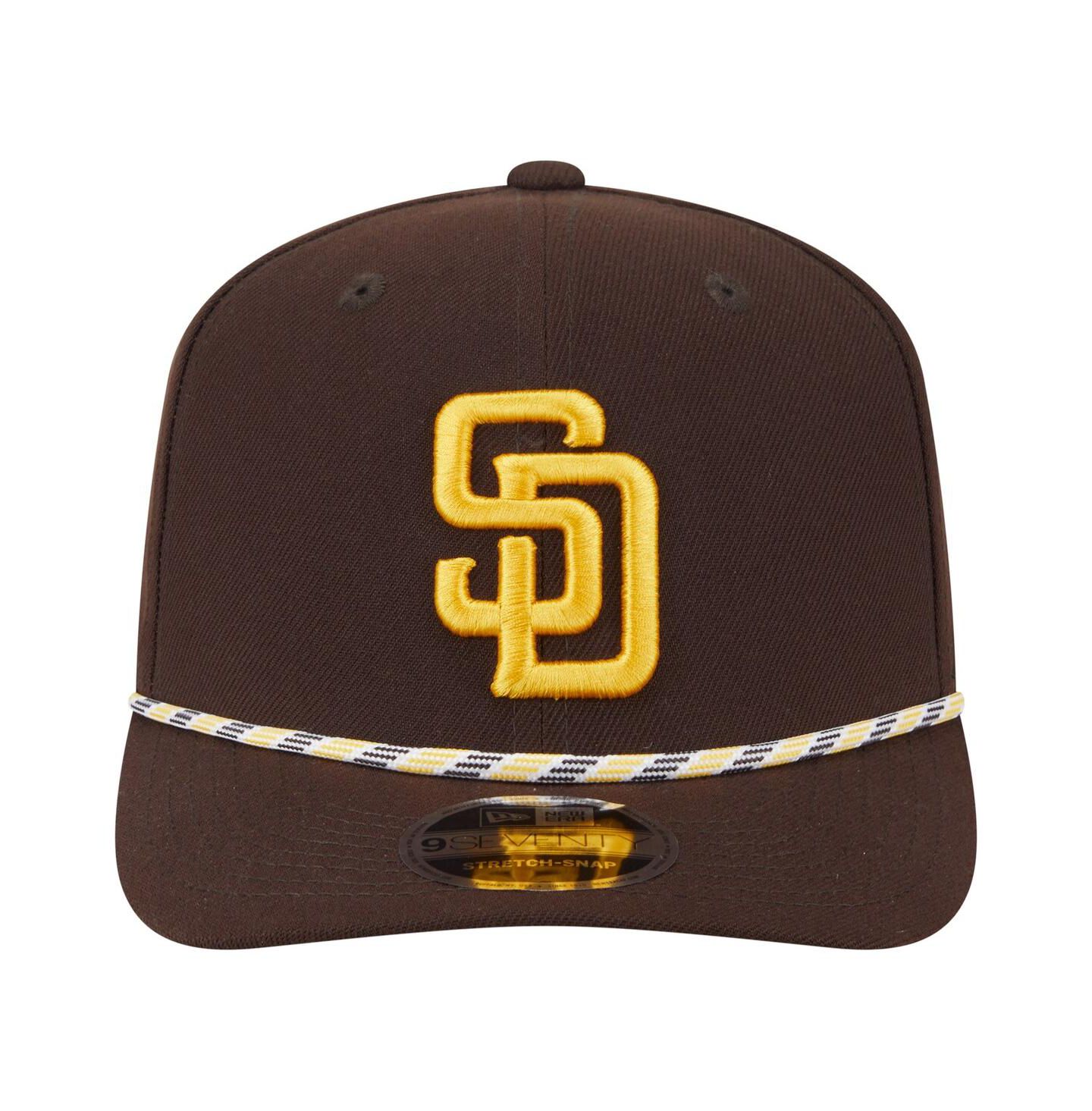 Мужской головной убор New Era Brown San Diego Padres Multi-Rope 9SEVENTY Stretch-Snap Hat — фото 5