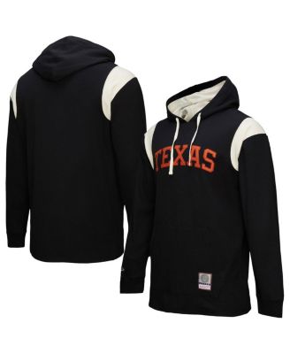 Mitchell & Ness - Men's Black Texas Longhorns Thermal Lightweight Pullover Hoodie