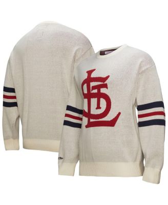 Mitchell & Ness - Men's Cream St. Louis Cardinals Retro Pullover Sweater