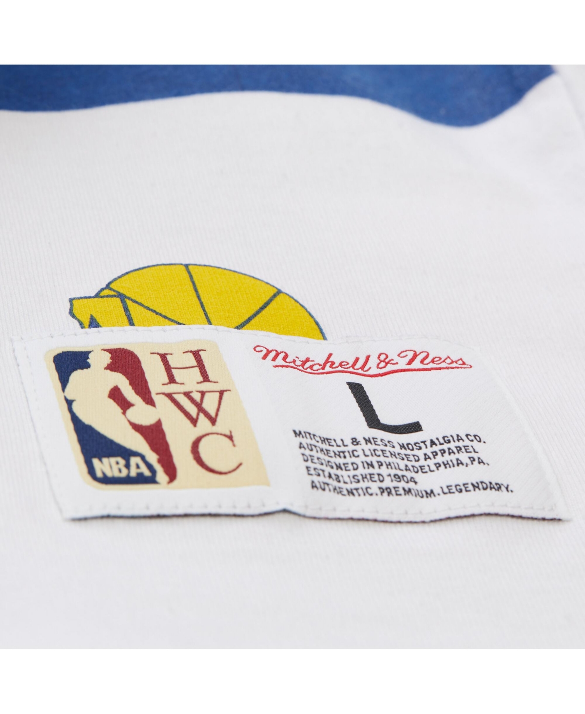 Mitchell & Ness Men's And Women's White Golden State Warriors Hardwood Classics Vintage Team Origins Premium T-shirt In White