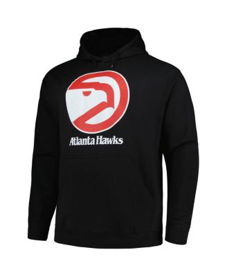 Men's Black Atlanta Hawks Hardwood Classics Big Tall Pullover Hoodie