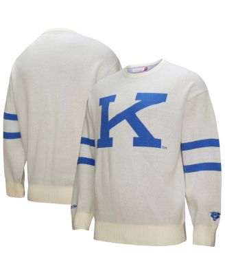 Mitchell & Ness - Men's Cream Kentucky Wildcats Retro Pullover Sweater