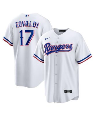 Nike - Men's Nathan Eovaldi White Texas Rangers Home Replica Jersey