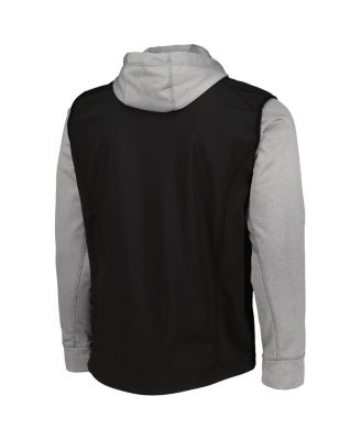 Men's Black/Heather Gray Detroit Tigers Alpha Full-Zip Jacket