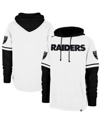 '47 Brand - Men's White Las Vegas Raiders Trifecta Shortstop Pullover Hoodie