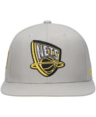 Men's Gray New Jersey Nets Hardwood Classics 35th Anniversary Sunny Gray Fitted Hat