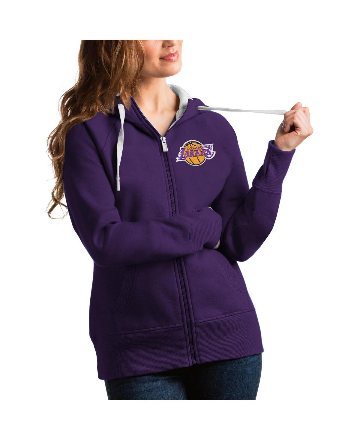 Women's Purple Los Angeles Lakers Victory Full-Zip Hoodie - Purple