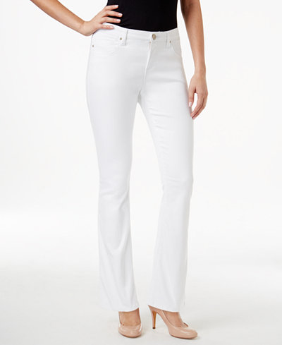 Lee Platinum Petite Bootcut White Wash Jeans - Jeans - Women - Macy's