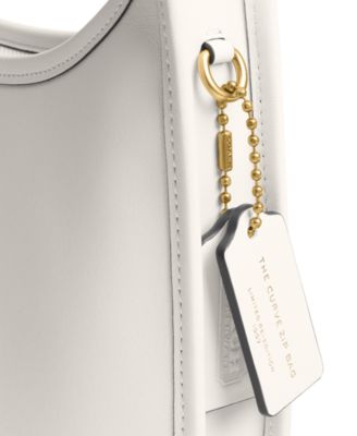 Curve Zip Small Leather Shoulder Bag